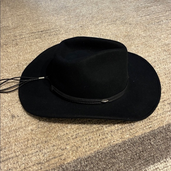 Kenny K 100% Wool Western Hat Cowgirl in Black Size L main image 5